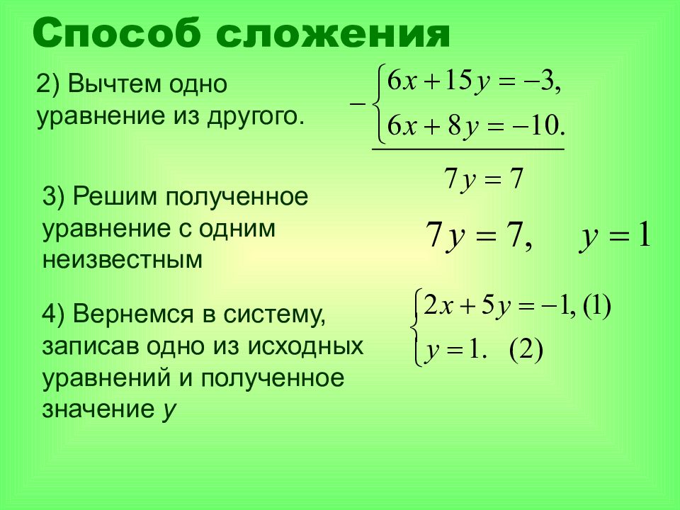 Линейные уравнения с одним неизвестным 7 класс презентация