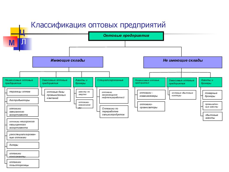 Классификация л. Классификация оптовых торговцев таблица. Схема классификации оптовых торговых предприятий. Классификация предприятий оптовой торговли. Типы оптовых торговых предприятий схема.