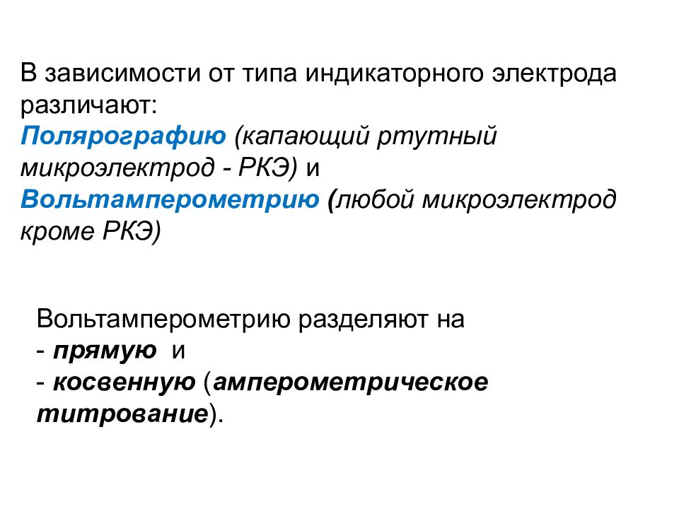 Электрохимические методы анализа презентация