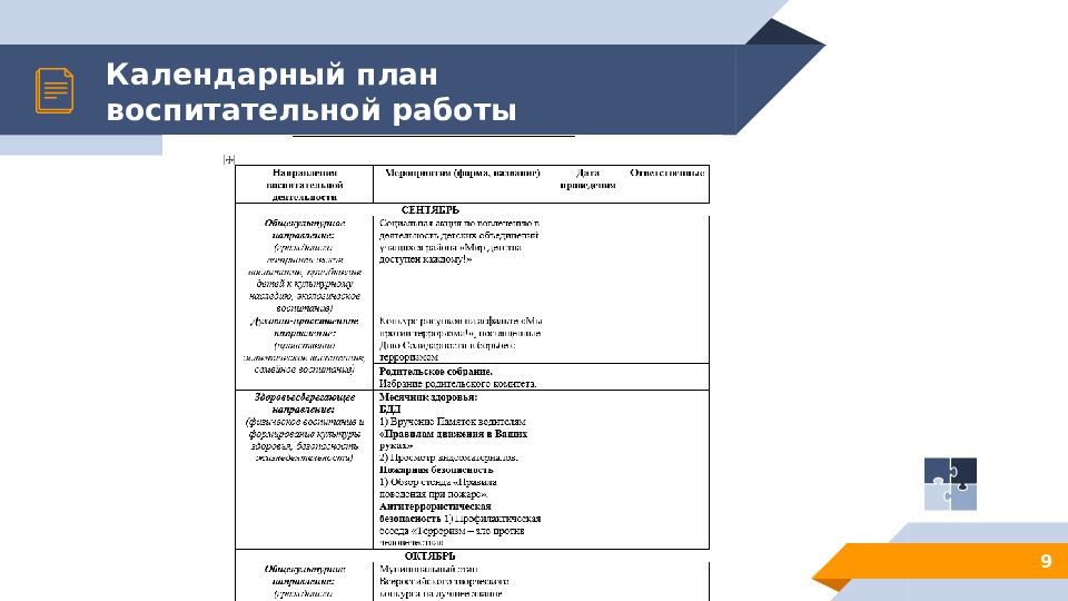 Рабочая программа воспитания календарный план воспитательной работы