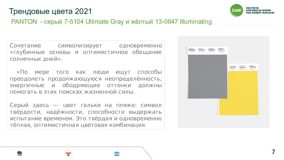 Трендовые цвета 202 1