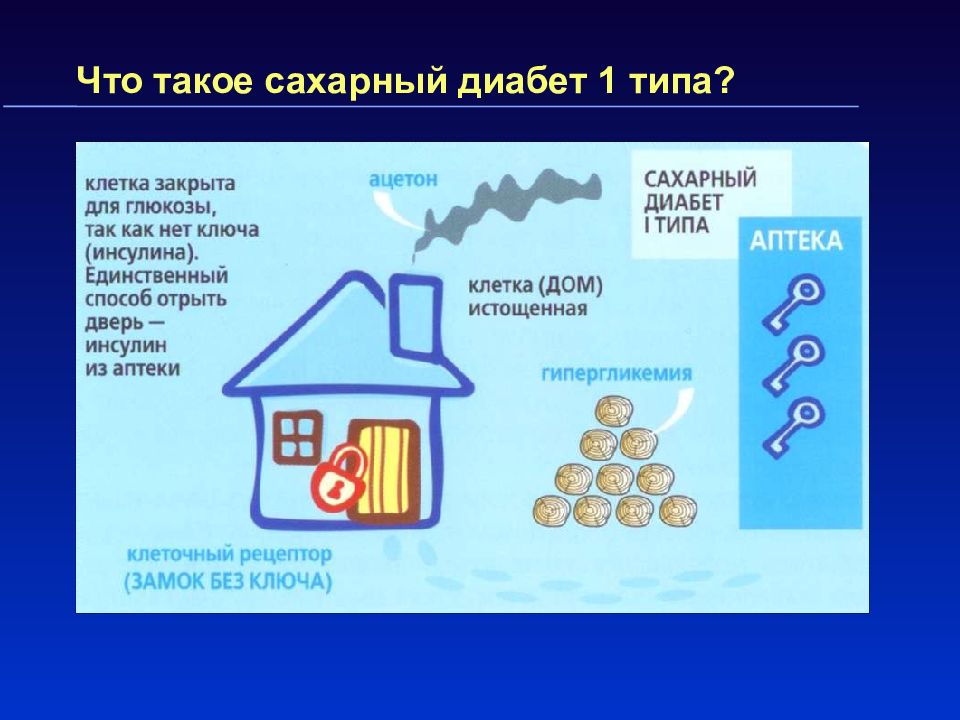 Сахарный диабет 1 и 2 типа презентация