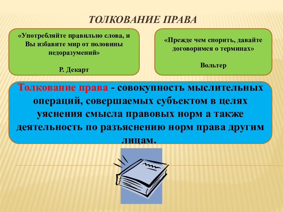 Презентация толкование правовых норм