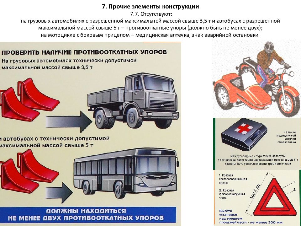 Презентация перечень неисправностей при которых запрещается эксплуатация транспортных средств