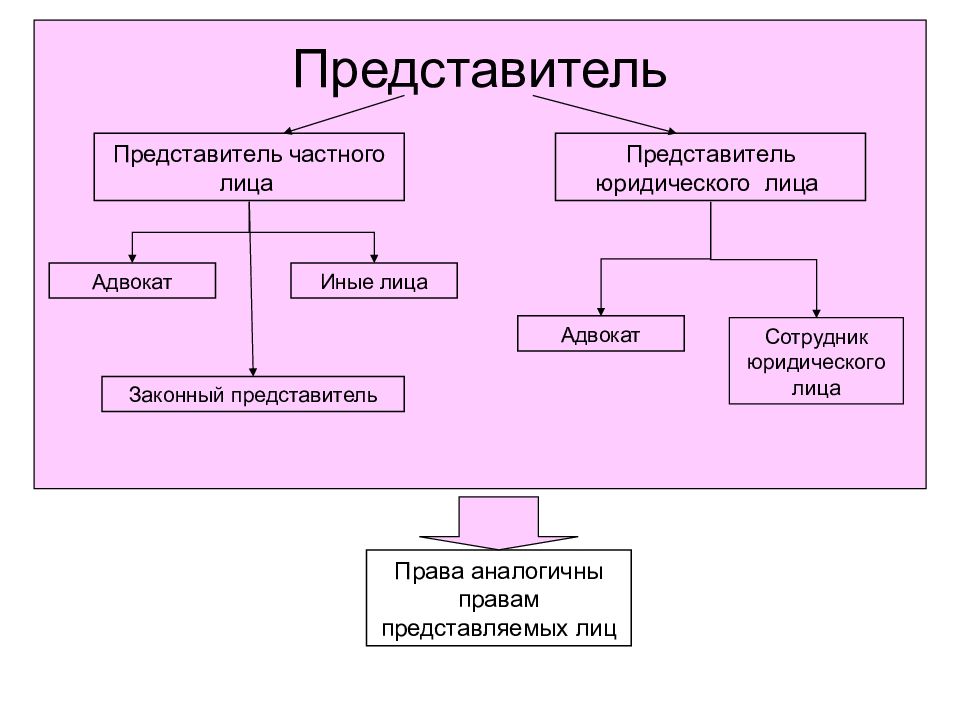 Виды представителей. Законные представители юридического лица. Представители юридического лица примеры. Законные представители юридического лица права. Права законного представителя юр лица.