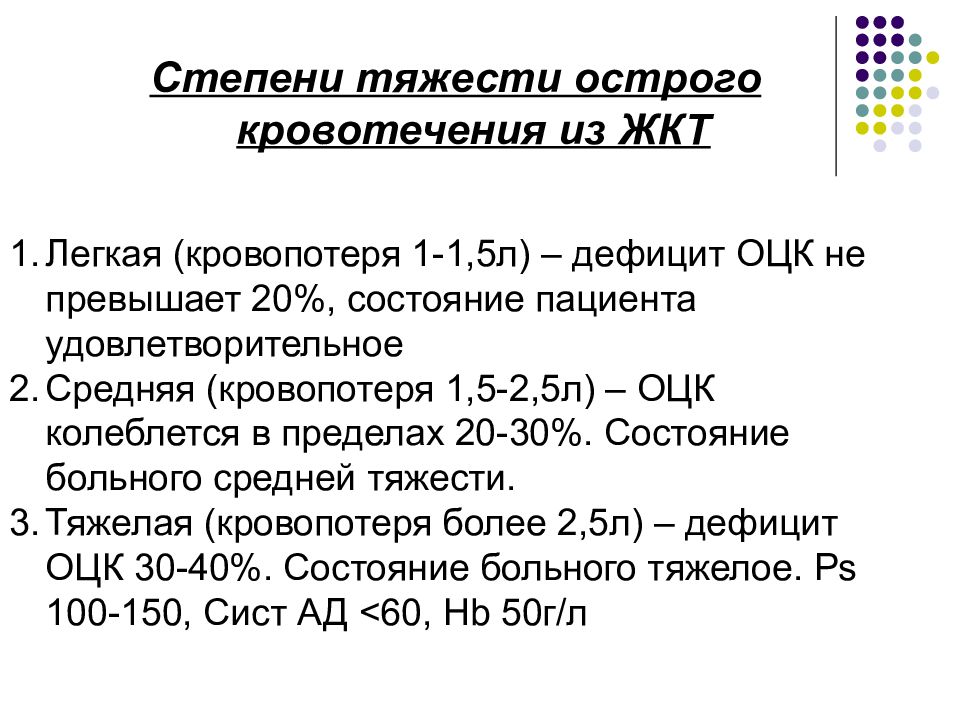 Состояние 20. Стадии острой кровопотери. Степени тяжести кровотечения. Степени тяжести острой кровопотери. Стадии остройткровопотерт.