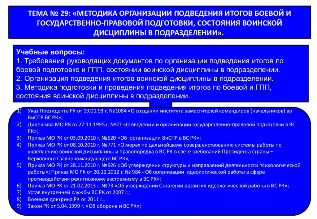 Боевая готовность приказ