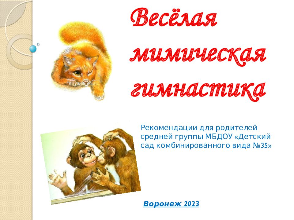 Весёлая мимическая гимнастика