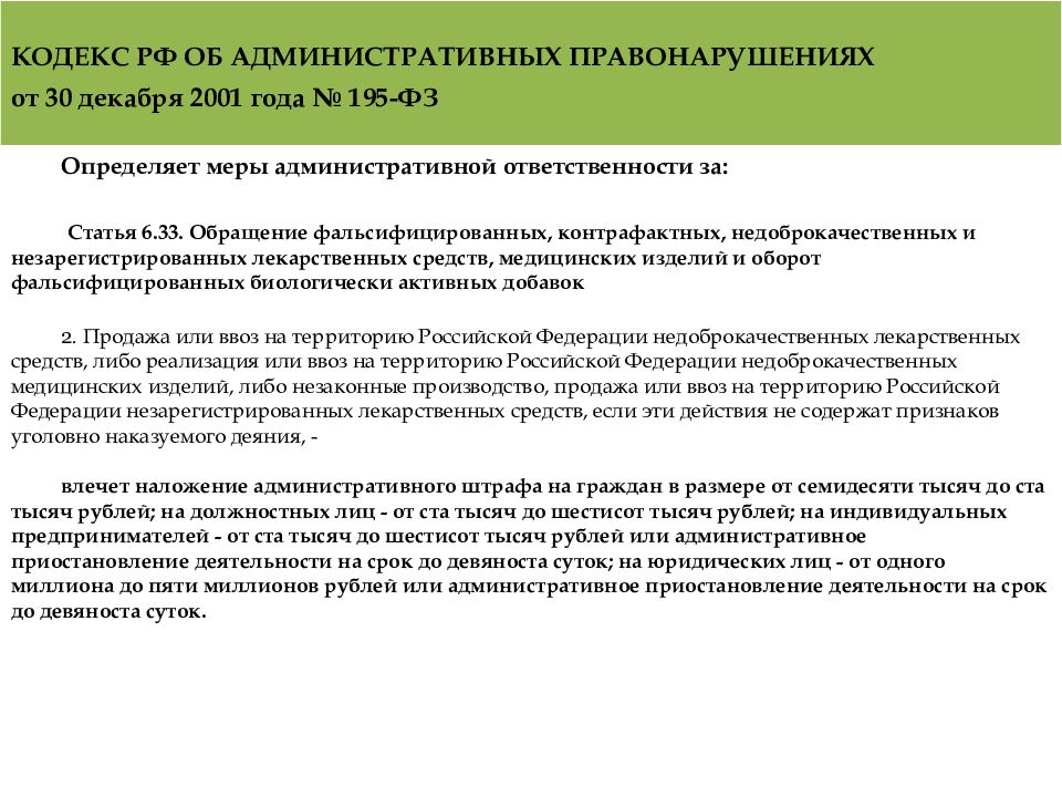 Административная ответственность медицинских работников и медицинских организаций презентация