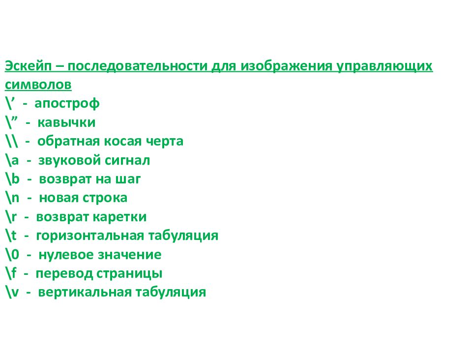 Последовательности c. Эскейп последовательности. Эскейп последовательности в c++. Escape последовательности c#. Управляющие последовательности (Escape).