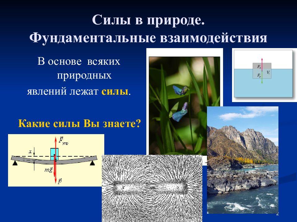 Какие силы взаимодействия