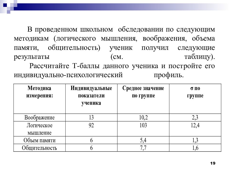 Нормативно статистический метод. Статистическая норма картинка. Норма распределения процентели т баллы. Он получил следующие Результаты:.