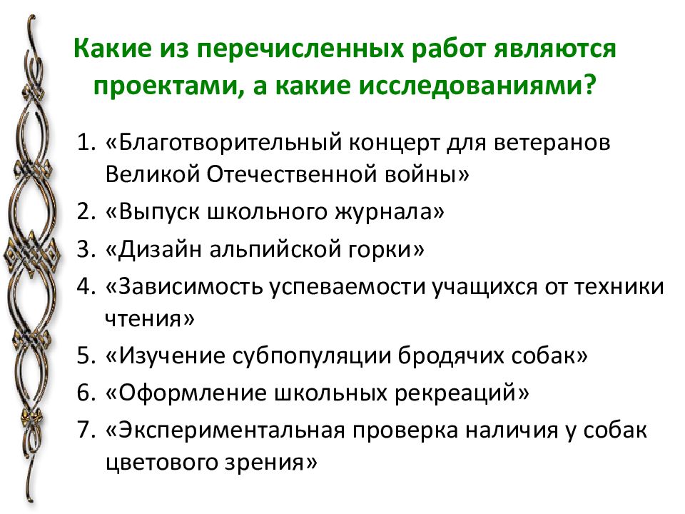 Какие работы из перечисленных можно. Перечисленных работ. Перечислите работы. Что из перечисленного является задачами индивидуального проекта?.