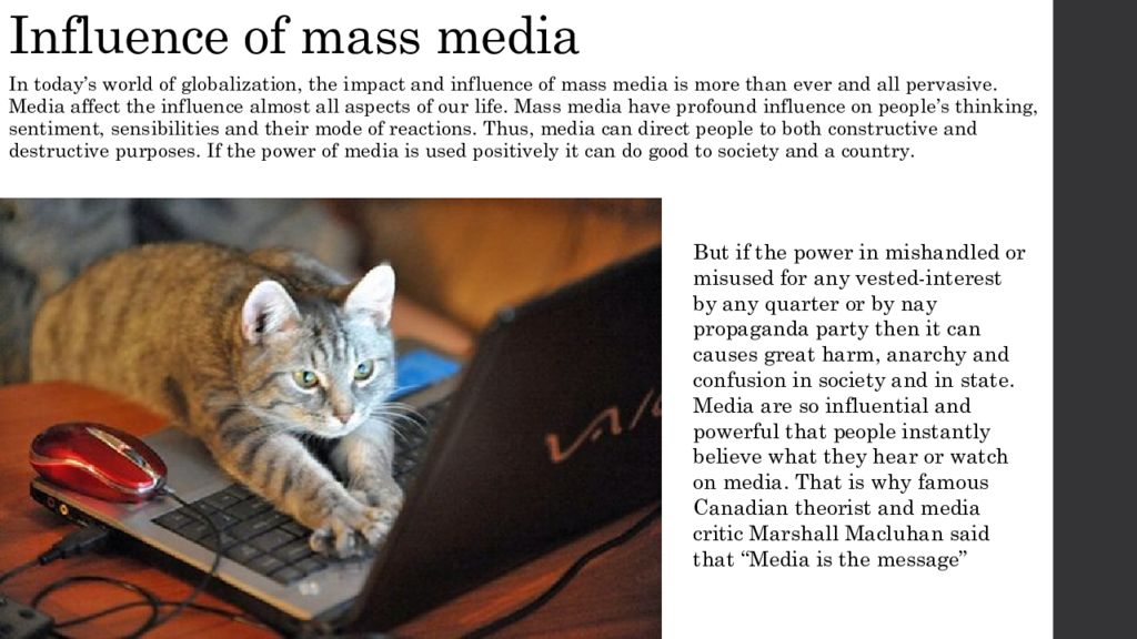 Is nowadays considered. Mass Media. Mass Media influence. Influence of Mass Media on our Life. What is Mass Media.