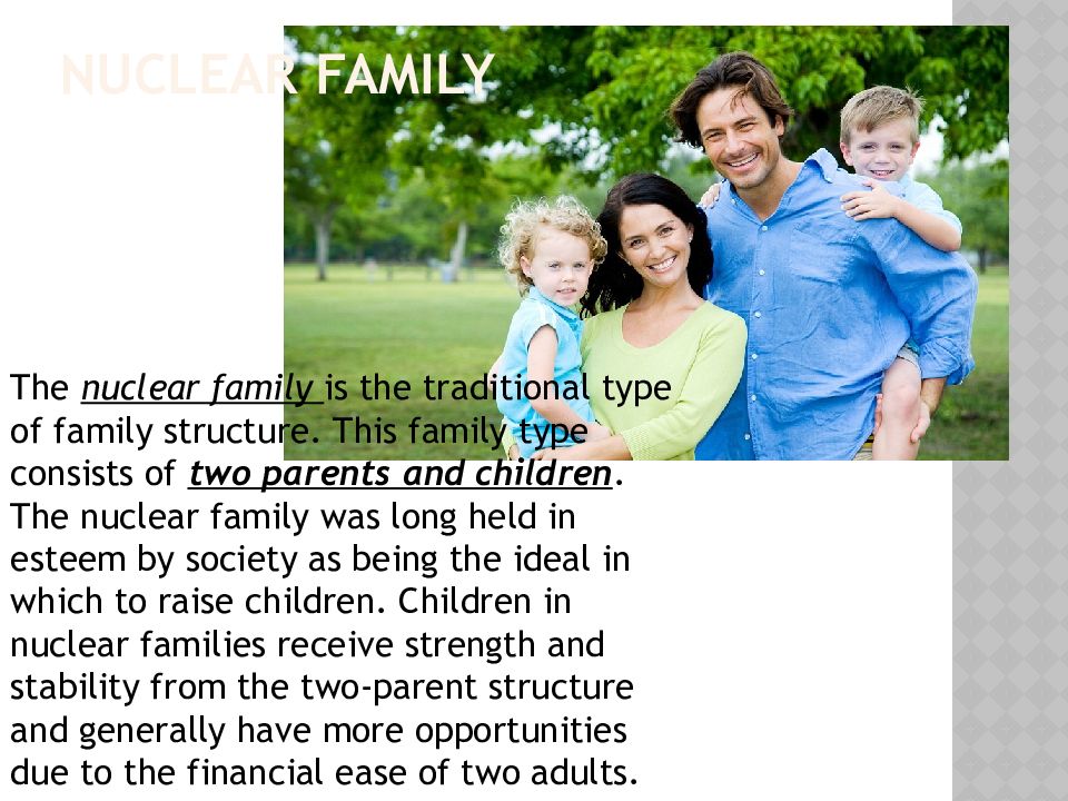 Types of Family Structures — презентация