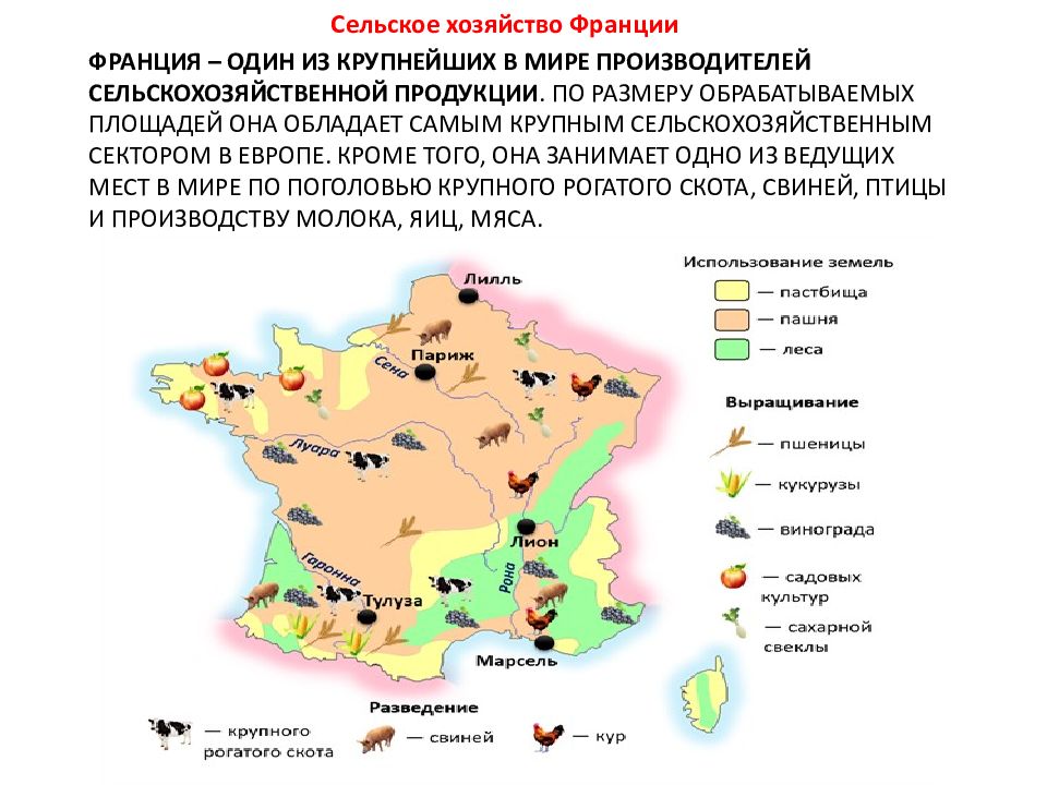 Экономико географическая характеристика франции презентация