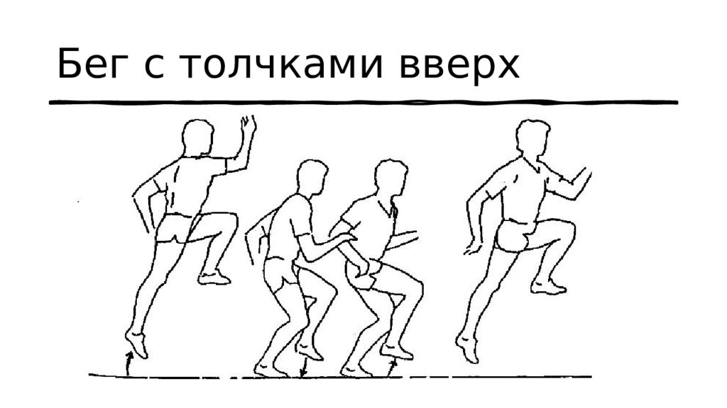 Одним толчком согнать живую. Толчковый бег. Бег с толчками вверх. Методика обучения технике бега на короткие дистанции. Олений бег (многоскоки).