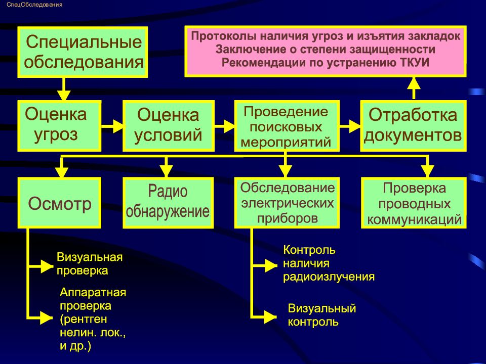 Проведение специальных испытаний. Методика специальных проверок. Проведение специальной проверки. Спецобследование помещений. Специальные проверки и специальные исследования.