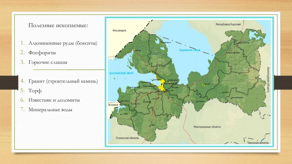 Геологическая карта бокситогорского района