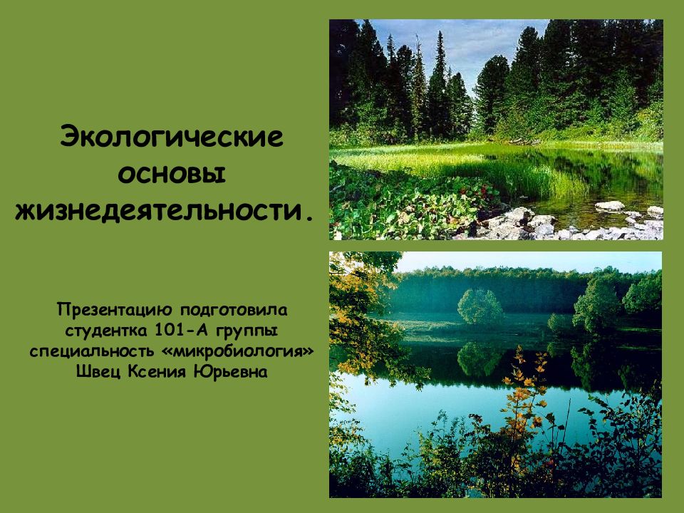 Природная основа. Основы экологической жизнедеятельности. Воронеж основы жизнедеятельности.