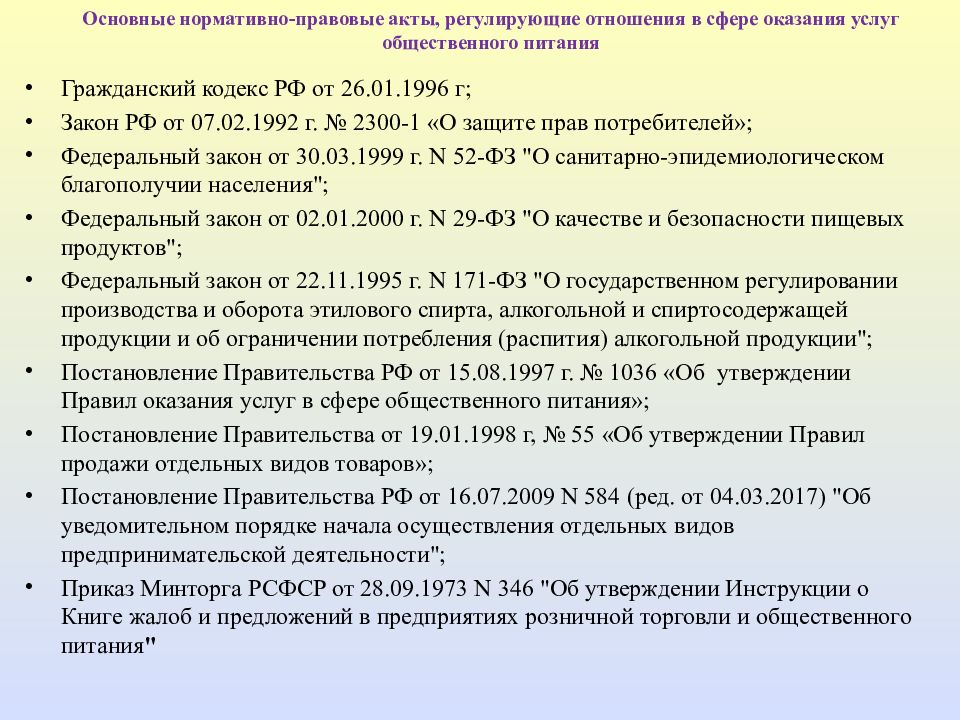 Требования нормативных правовых документов. Нормативные документы предприятия общественного питания. Законодательные акты регламентирующие работу предприятия. Нормативные акты Общественное питание. Нормативная документация в общественном питании.