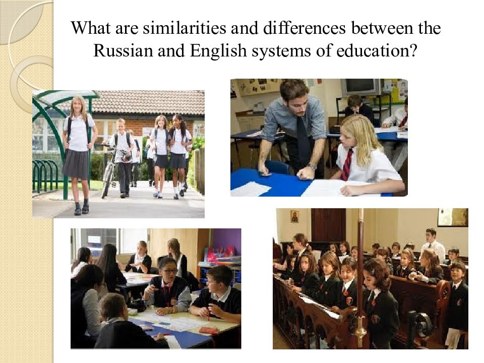 Differences russian and english