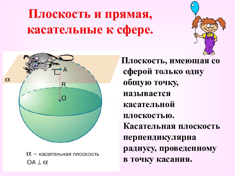 Презентация на тему сфера и шар 9 класс