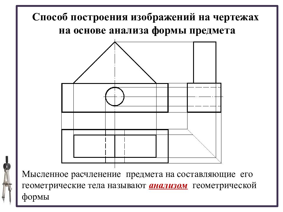 Изображения предметов на чертеже