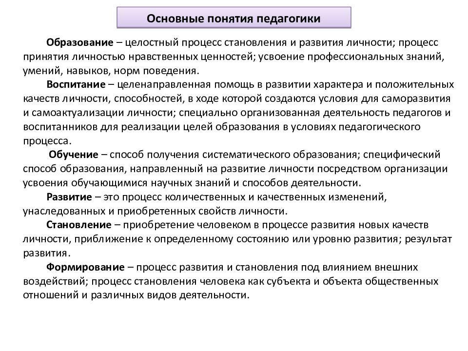 Педагогика как наука презентация