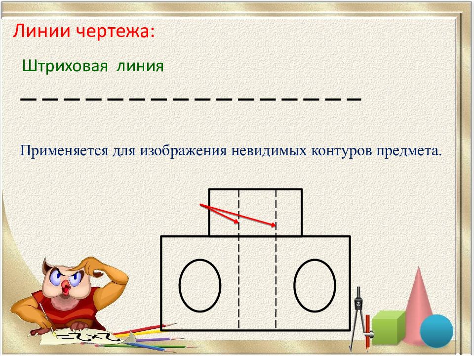 Какая линия применяется для изображения. Линии невидимого контура изображаются. Линии чертежа. Невидимые линии в черчении. Линии чертежа презентация.