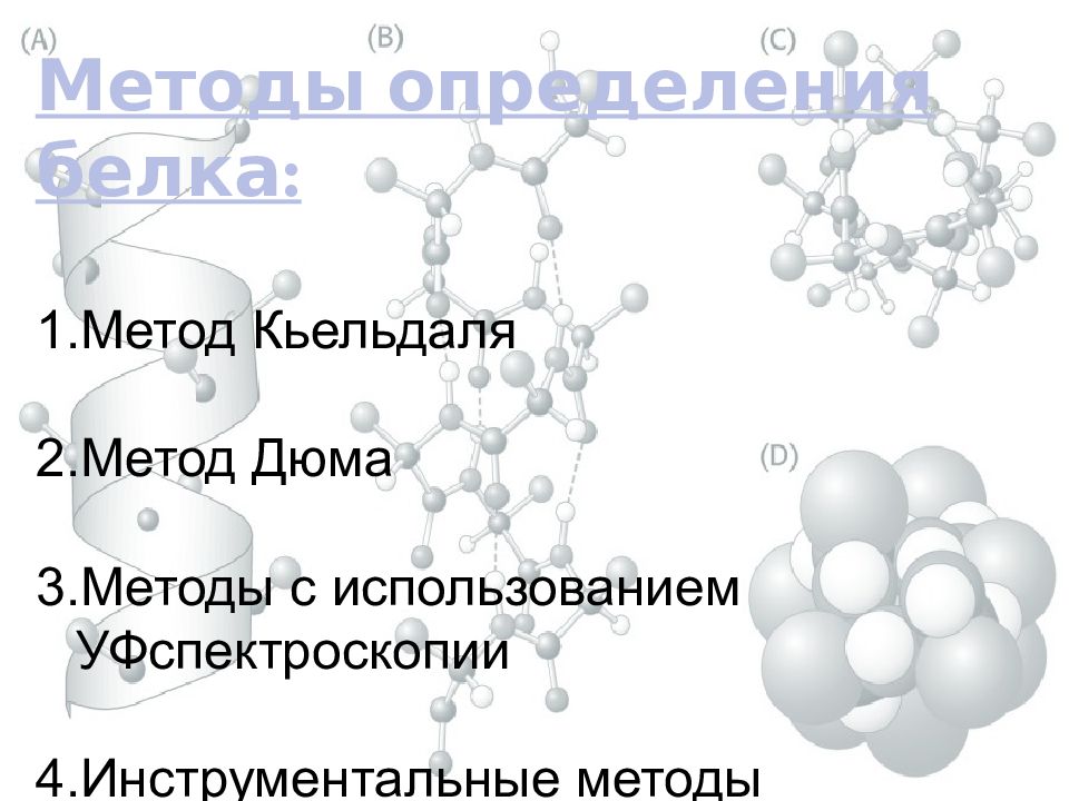 Белки методы определения белков