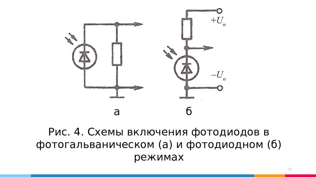 Схема включения фотодиода в фотодиодном режиме