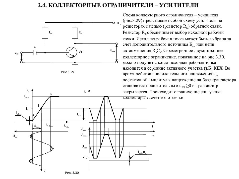 Схема параллельного диодного ограничителя импульсов снизу