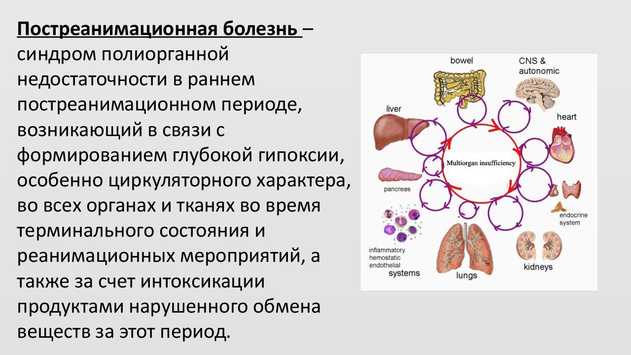 Постреанимационная болезнь презентация