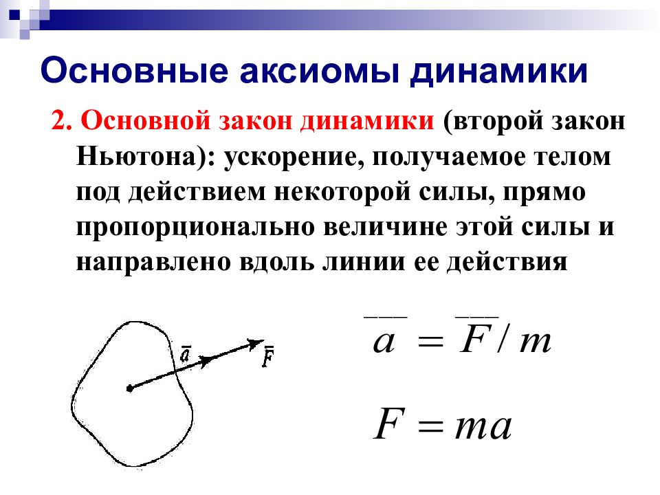 Основной закон динамики