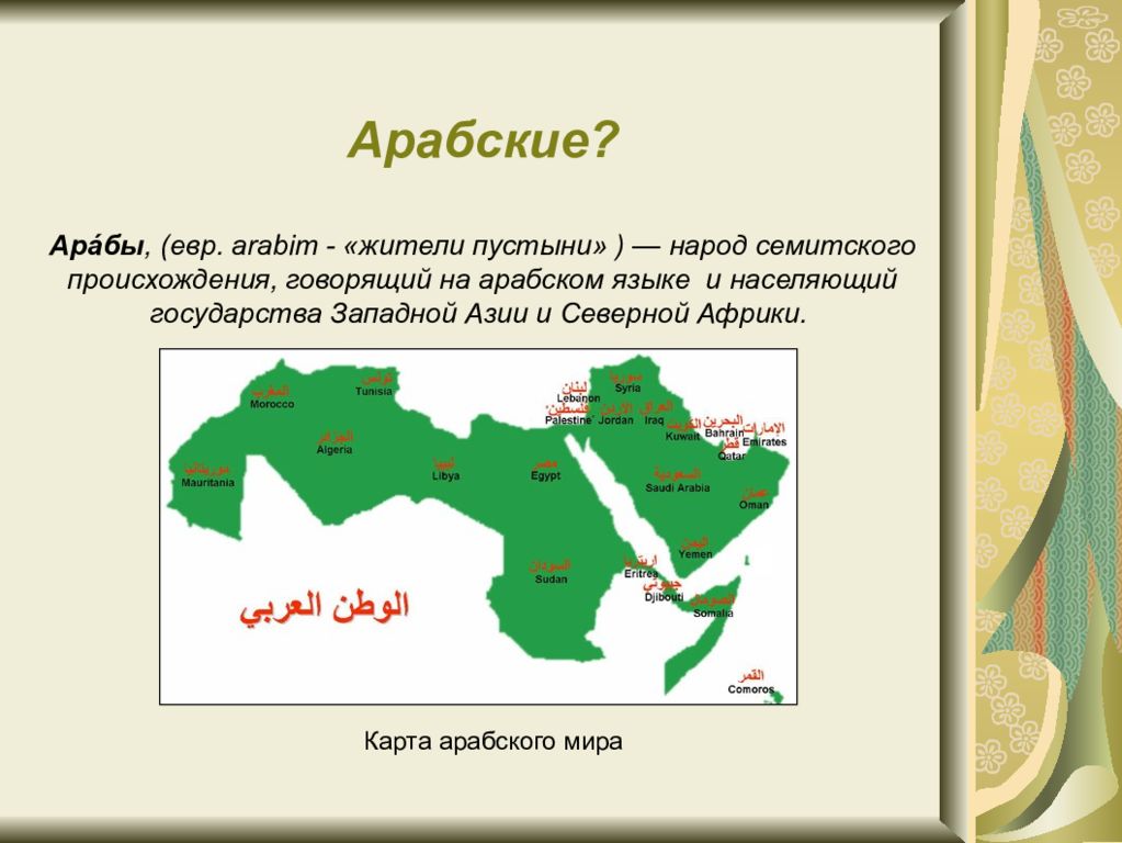 Арабская карта. Арабские государства на карте. Карта арабского мира. Арабский мир карта. Где живут арабы на карте.