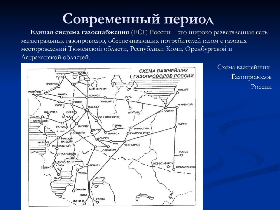 Что входит в единую систему газоснабжения