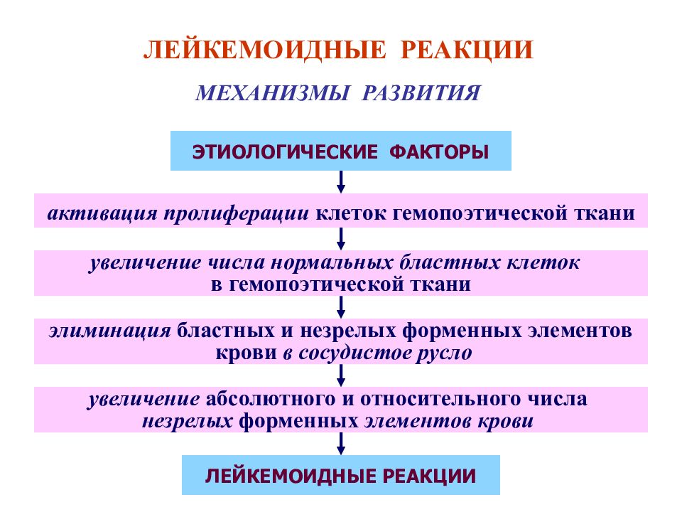 Механизм развития лейкопении. Лейкемоидная реакция механизм развития. Лейкемоидная реакция патогенез. Патогенез лейкемоидных реакций. Механизм развития лейкемоидной реакции.