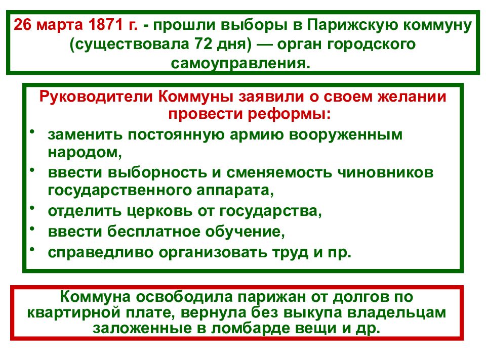 Презентация по истории 8 класс война изменившая карту европы парижская коммуна