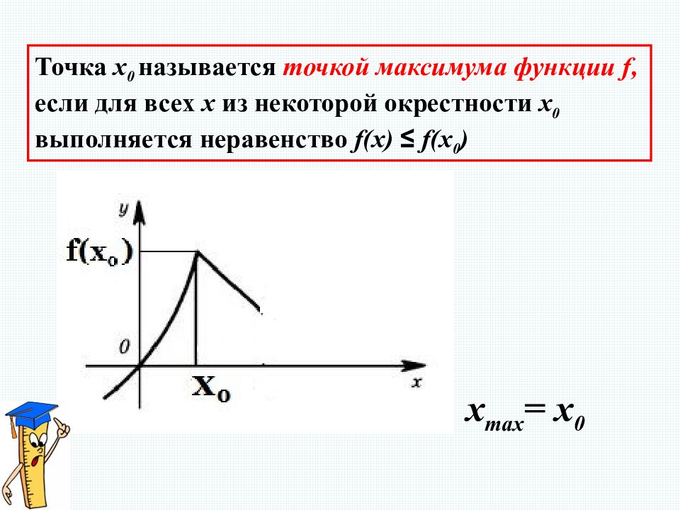 Точка максимума называется. Функция возрастает и убывает. Возрастание и убывание функции экстремумы. Точки возрастания и убывания функции. Функция убывает.