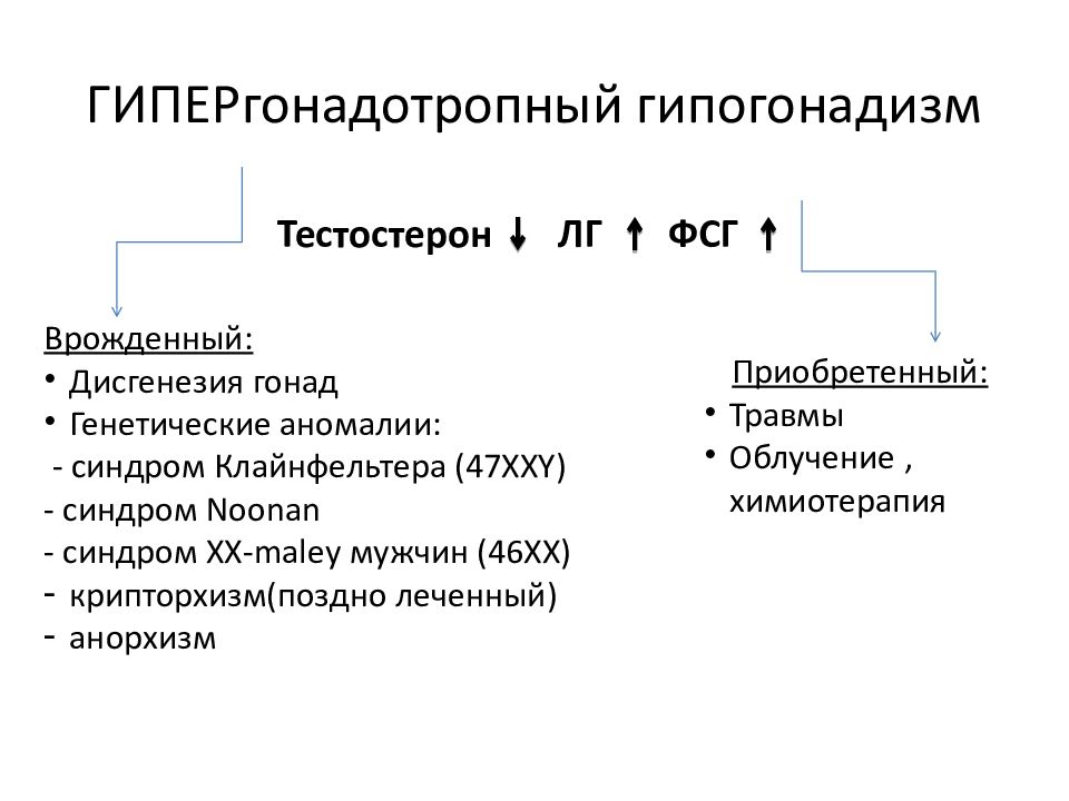 Гипергонадизм у мужчин презентация