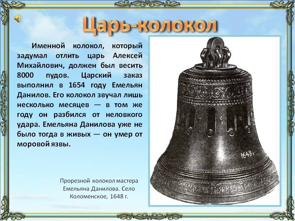 Колокол на русском языке. Сообщение об известных колоколах России. Рассказ о колоколе царь колокол в России. Царь колокол 1654. Именные колокола.