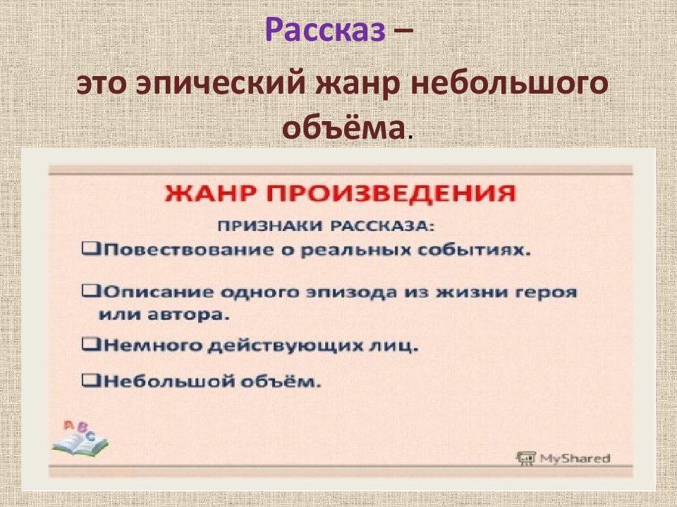 Презентация про рассказ