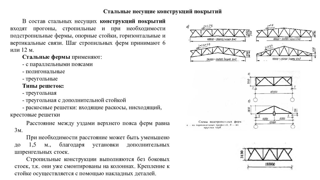 Конструкция состава. Металлические несущие конструкции покрытия. Горизонтальные несущие конструкции (покрытия и перекрытия). Состав стальной фермы прогоны. Несущая конструкция покрытия.