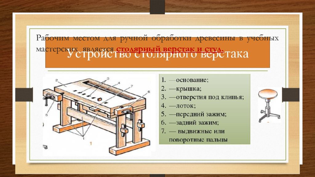 Презентация столярной мастерской