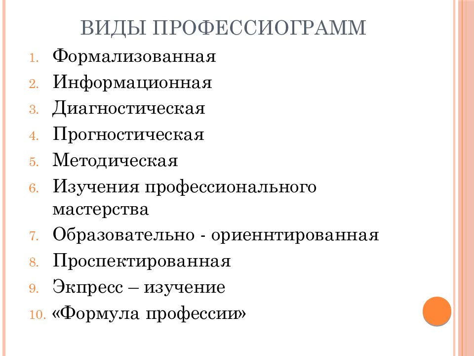 Профессиограмма психолога презентация