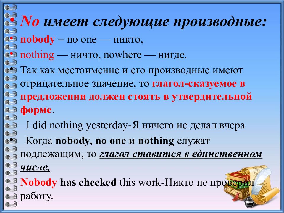 No nothing перевод. Употребление неопределенного местоимения some. Some any no и их производные. Производные местоимений some any no. Something местоимение.