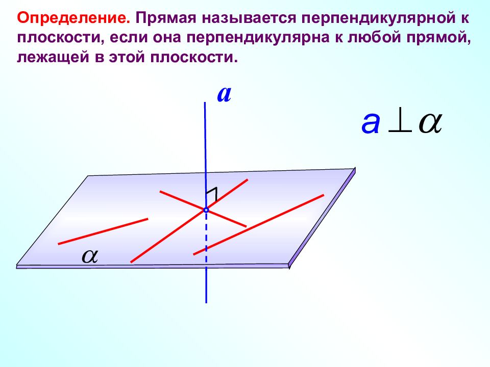 Знак перпендикуляра на чертеже