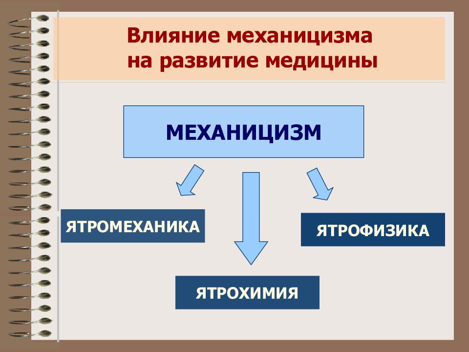 Механицизм. Ятрохимия и ятрофизика. Эволюция медицины. ЯТРОМЕХАНИКА история медицины. Ятрофизика в медицине.