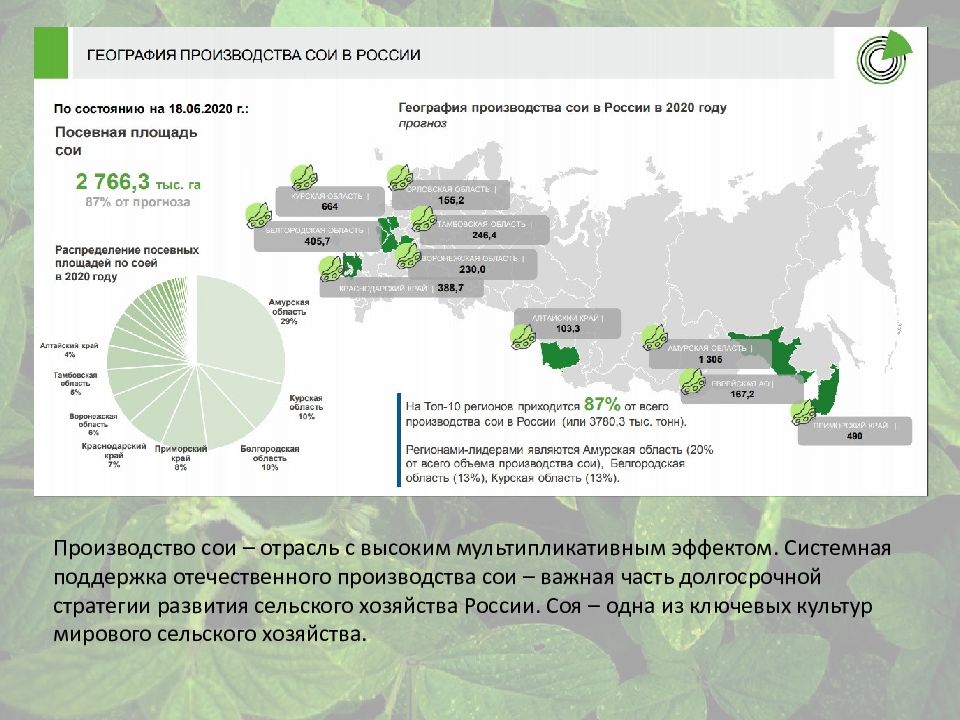 Крупнейшие страны производители сои